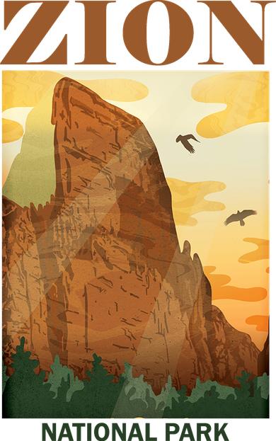 Zion National Park Vintage Doggie Tank