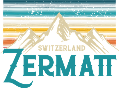 Zermatt Switzerland Swiss Vintage Mountains Souvenir Gift Golf Towel