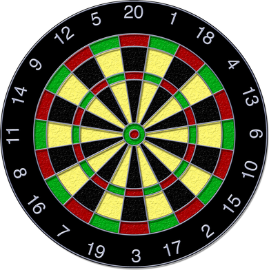 Flat Dart Board Gaming Tumbler