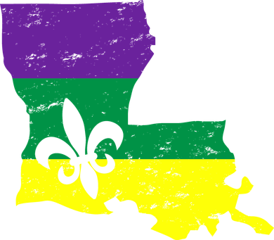 Louisiana Mardi Gras Toddler Long Sleeve