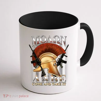ΜΟΛΩΝ ΛΑΒΕ Come And Take It Coffee Mug back