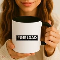 # Girl Dad Distressed Banner Coffee Mug thumb 3