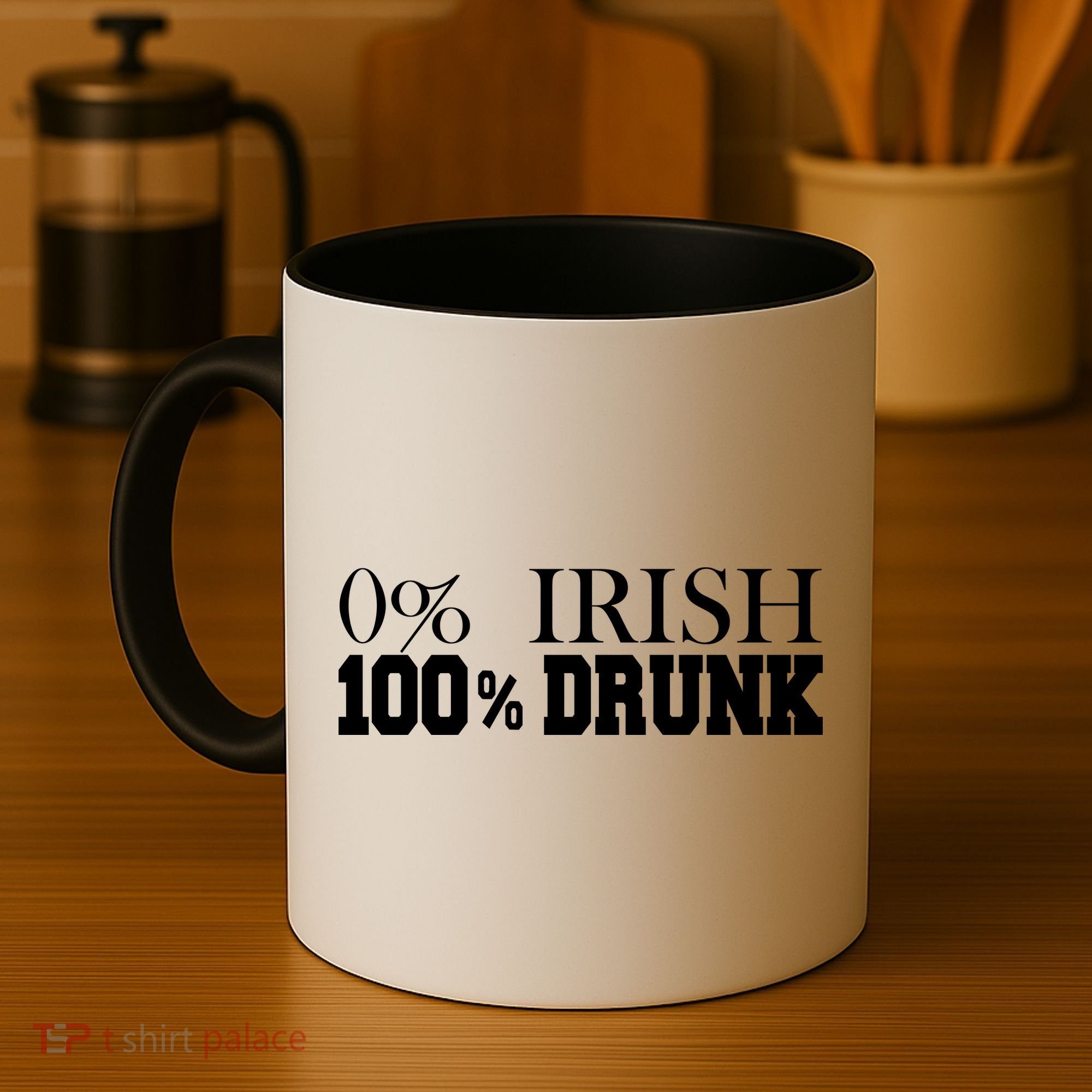 0% Irish 100% Drunk St. Patrick's Day Coffee Mug