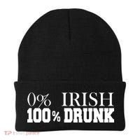 0% Irish 100% Drunk St. Patrick's Day Beanie thumb 0