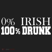 0% Irish 100% Drunk St. Patrick's Day Tumbler thumb 3