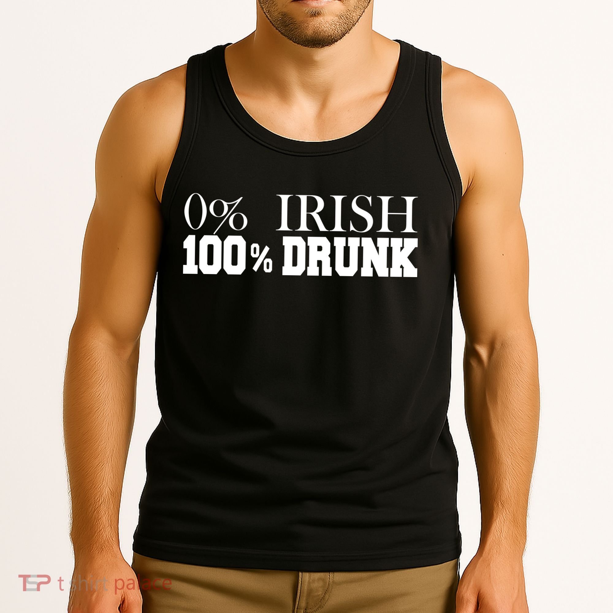 0% Irish 100% Drunk St. Patrick's Day Tank Top