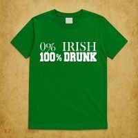 0% Irish 100% Drunk St. Patrick's Day T-Shirt thumb 5