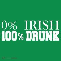 0% Irish 100% Drunk St. Patrick's Day Women's Long Sleeve Shirt thumb 2