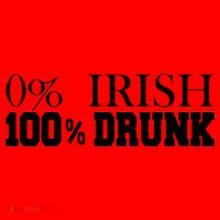 0% Irish 100% Drunk St. Patrick's Day Santa Hat thumb 1