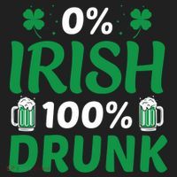 0 Irish 100 Percent Drunk Funny St Pattys Day Beanie thumb 2