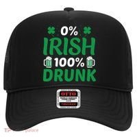 0 Irish 100 Percent Drunk Funny St Pattys Day Hat thumb 0