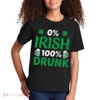 0 Irish 100 Percent Drunk Funny St Pattys Day Kids T-Shirt thumb 2