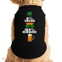 0 Percent Irish 100 Percent Drunk Irish Hipster Doggie Tank thumb 0