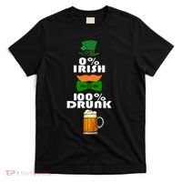 0 Percent Irish 100 Percent Drunk Irish Hipster T-Shirt thumb 0