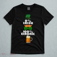 0 Percent Irish 100 Percent Drunk Irish Hipster T-Shirt thumb 5