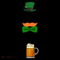 0 Percent Irish 100 Percent Drunk Irish Hipster Coffee Mug thumb 5