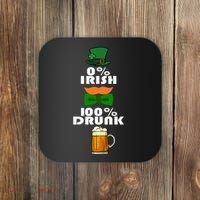 0 Percent Irish 100 Percent Drunk Irish Hipster Coaster thumb 0