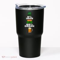 0 Percent Irish 100 Percent Drunk Irish Hipster Tumbler thumb 0
