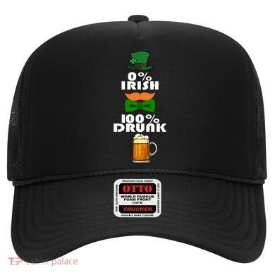 0 Percent Irish 100 Percent Drunk Irish Hipster Hat