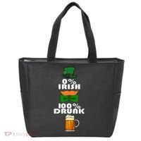 0 Percent Irish 100 Percent Drunk Irish Hipster Tote Bag thumb 0