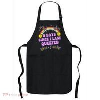0 Days Since I Last Queefed Rainbow Funny Apron thumb 0