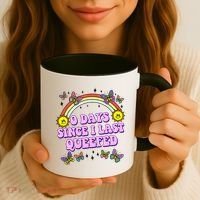 0 Days Since I Last Queefed Rainbow Funny Coffee Mug thumb 3
