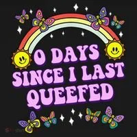 0 Days Since I Last Queefed Rainbow Funny Ornament thumb 1