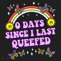 0 Days Since I Last Queefed Rainbow Funny Golf Towel thumb 3
