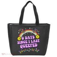 0 Days Since I Last Queefed Rainbow Funny Tote Bag thumb 0