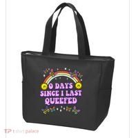 0 Days Since I Last Queefed Rainbow Funny Tote Bag thumb 3