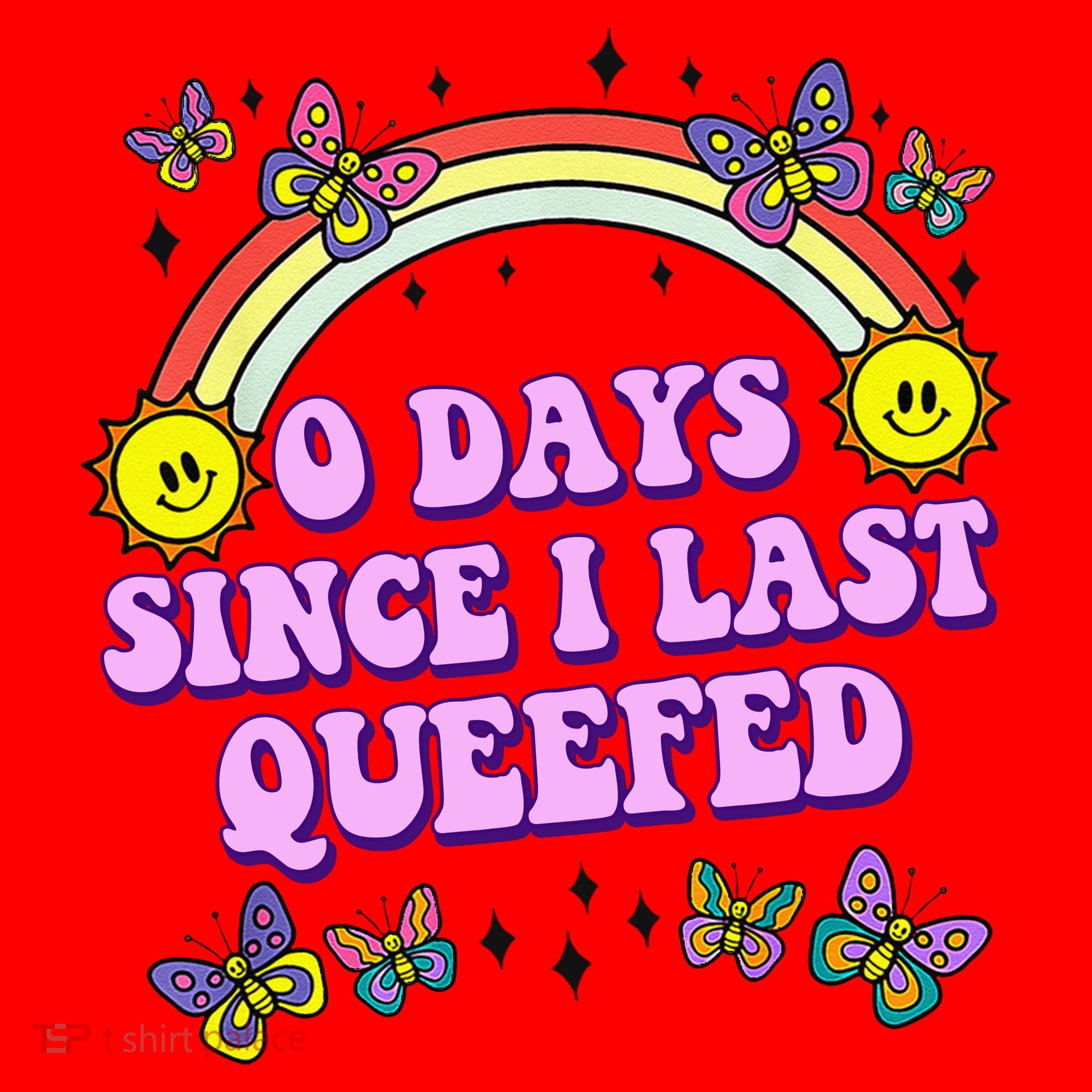 0 Days Since I Last Queefed Rainbow Funny Santa Hat