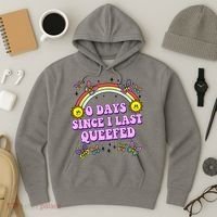 0 Days Since I Last Queefed Rainbow Funny Hoodie thumb 3