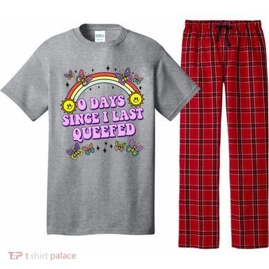 0 Days Since I Last Queefed Rainbow Funny Pajama Set