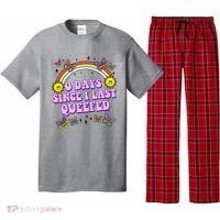 0 Days Since I Last Queefed Rainbow Funny Pajama Set thumb 0