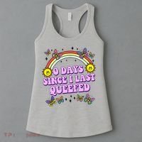 0 Days Since I Last Queefed Rainbow Funny Women's Tank Top thumb 3