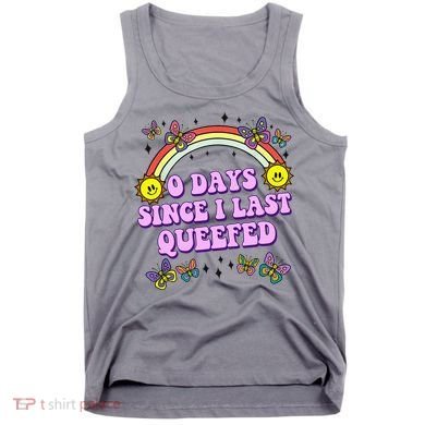 0 Days Since I Last Queefed Rainbow Funny Tank Top