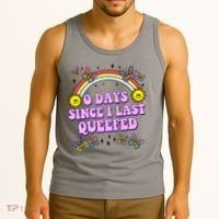 0 Days Since I Last Queefed Rainbow Funny Tank Top thumb 3