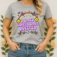 0 Days Since I Last Queefed Rainbow Funny Women's T-Shirt thumb 2