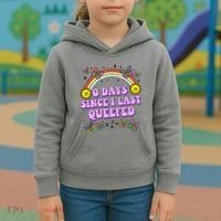 0 Days Since I Last Queefed Rainbow Funny Kids Hoodie thumb 3