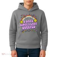 0 Days Since I Last Queefed Rainbow Funny Kids Hoodie thumb 4