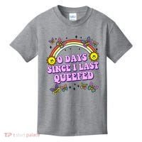 0 Days Since I Last Queefed Rainbow Funny Kids T-Shirt thumb 0