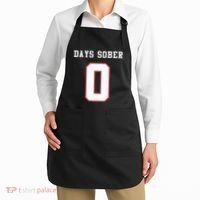 0 Days Sober Jersey Drinking Alcohol Lover Apron thumb 2
