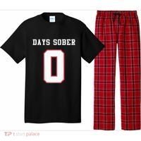 0 Days Sober Jersey Drinking Alcohol Lover Pajama Set thumb 0