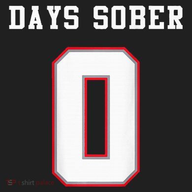0 Days Sober Jersey Drinking Alcohol Lover Urban Oversized Heavyweight T-Shirt