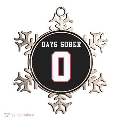 0 Days Sober Jersey Drinking Alcohol Lover Ornament