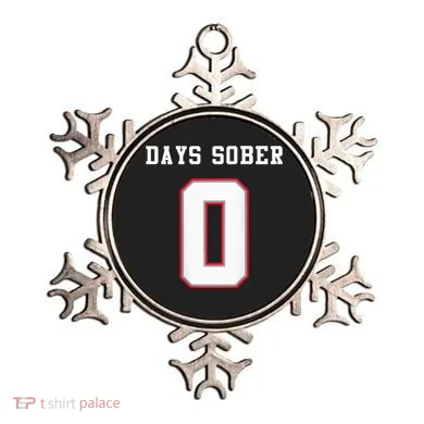 0 Days Sober Jersey Drinking Alcohol Lover Ornament