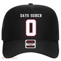 0 Days Sober Jersey Drinking Alcohol Lover Hat thumb 0