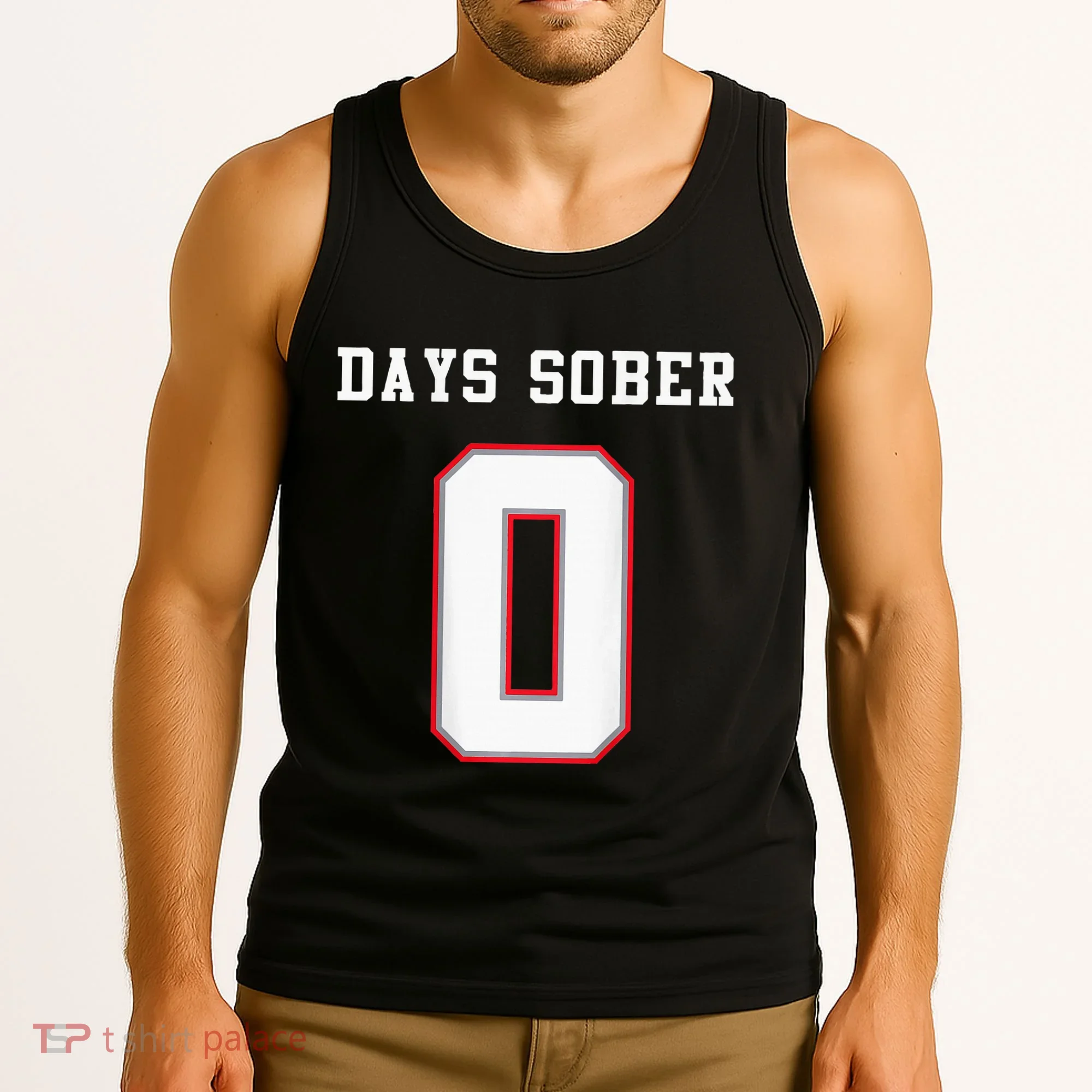0 Days Sober Jersey Drinking Alcohol Lover Tank Top