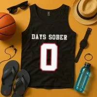 0 Days Sober Jersey Drinking Alcohol Lover Tank Top thumb 4