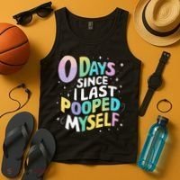 0 Days Since I Last Pooped Myself Tank Top thumb 4